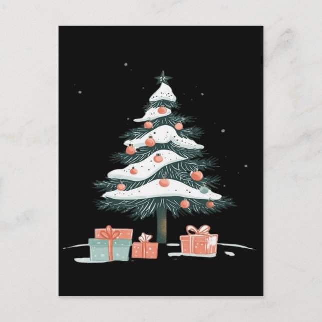 Cartão Postal árvore de Natal  (Frente)
