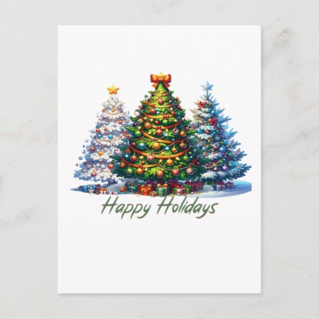 Cartão Postal árvore de Natal  (Frente)