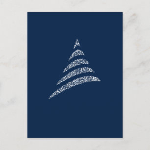 Cartão Postal Árvore de Natal Artístico Monocromática