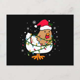 Cartão Postal Árvore de Natal de frango, Natal de frango