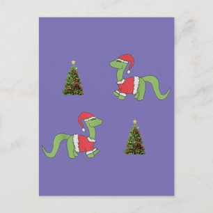 Cartão Postal Árvore de Natal do Dinossauro