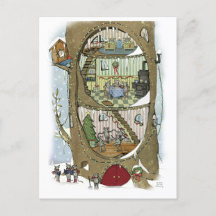 Cartão Postal Árvore de Natal do Rato Postcard