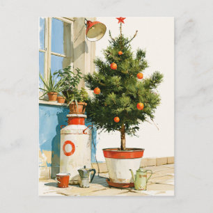 Cartão Postal Árvore de Natal no Terraço Mediterrâneo