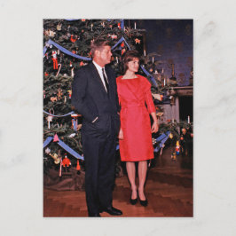 Cartão Postal Árvore de Natal Presidente John Kennedy & Jacqueli