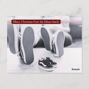 Cartão Postal Árvore de Natal Scandi Minimalista Simples Festa