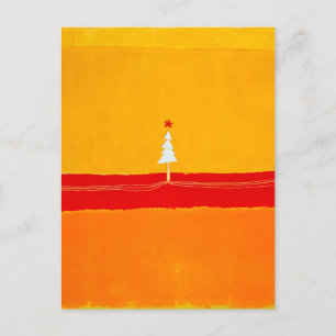 Cartão Postal Árvore de Natal, Vintage, Abstrato