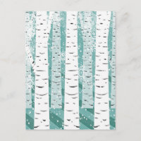 Árvore de Parto Branca de Neve e Teal Inverno