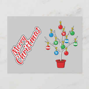 Cartão Postal Árvore do Ramal de Natal - Feliz Natal