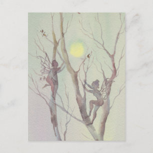 Cartão Postal ÁRVORE FAERIES by SHARON SHARPE