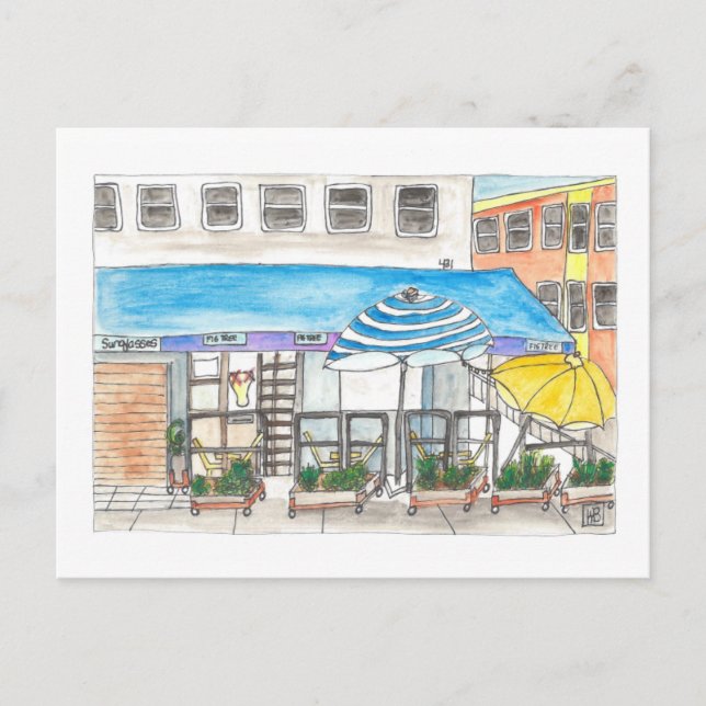 Cartão Postal Árvore fig (Frente)