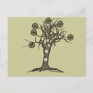 Cartão Postal árvore-galinha