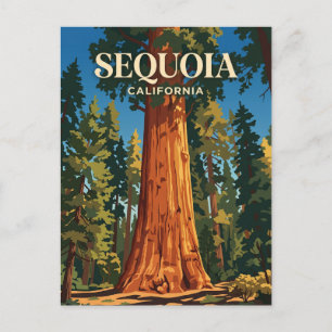 Cartão Postal Árvore General Sherman, Parque Nacional Sequoia EU