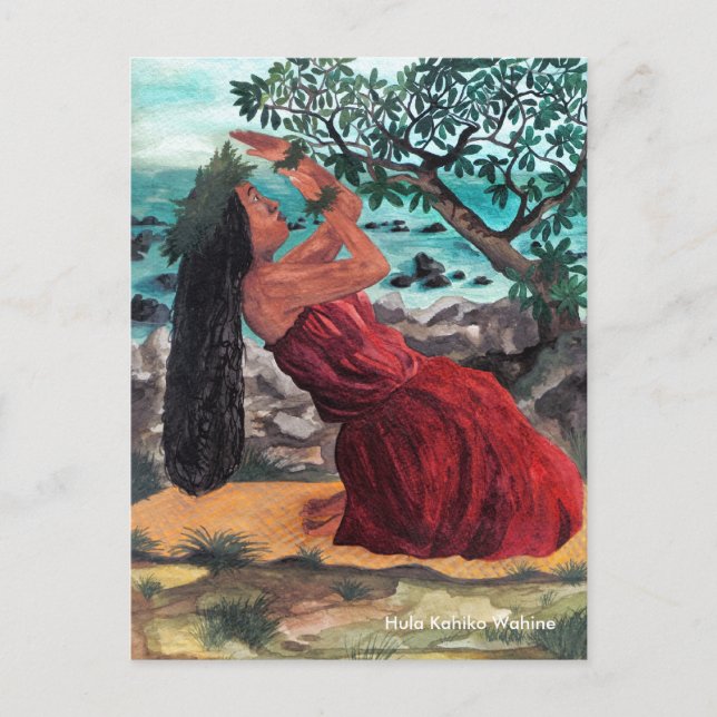 Cartão Postal árvore Kuuwehi hula kamani (Frente)