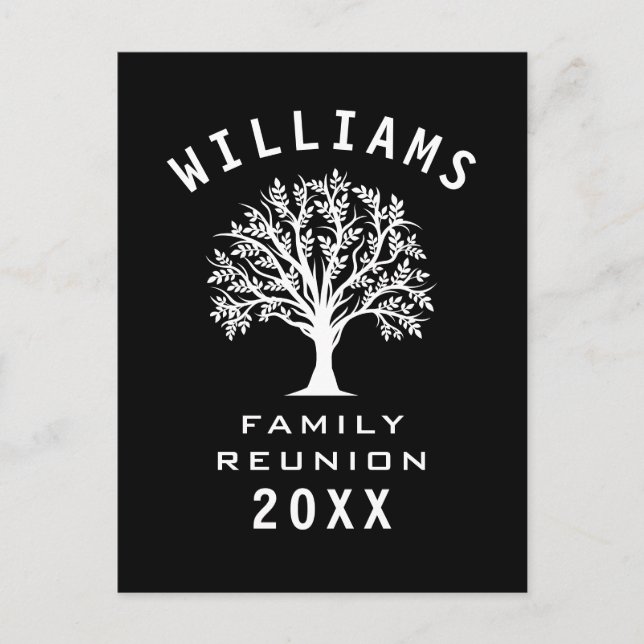 Cartão Postal Árvore Legal de Viagem de Férias de Verão de Reuni (Frente)