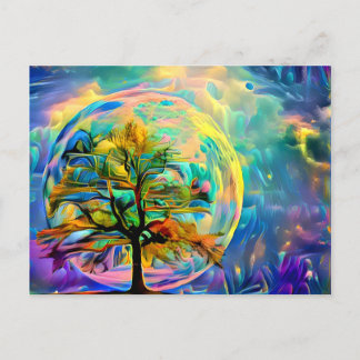 Cartão Postal Árvore Lua Prado PERSONALIZADO Ntecard PRÓPRIO ART