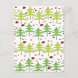 Cartão Postal Árvore Natal Inverno