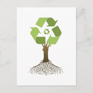 Cartão Postal ÁRVORE reciclagem