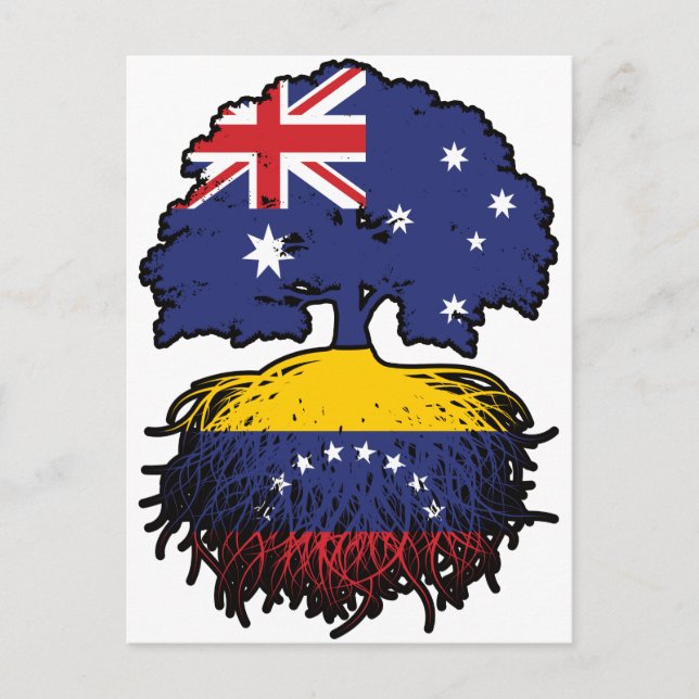 Cartão Postal Árvore venezuelana australiana (Frente)