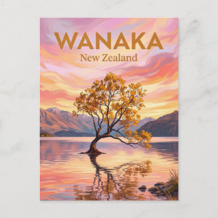 Cartão Postal Árvore Wanaka Nova Zelândia