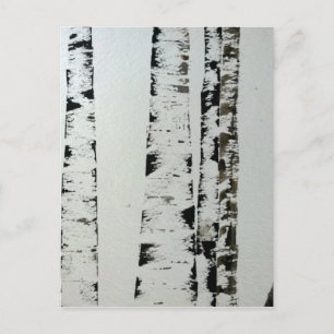 Cartão Postal Árvores B&W