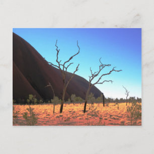 Cartão Postal Árvores de Ayers Rock
