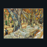 Cartão Postal Árvores De Grandes Aviões De Vincent Van Gogh<br><div class="desc">Vintage The Large Plane Trees,  de Vincent Van Gogh,  jigserra quebra-cabeça. Vincent Van Gogh foi um artista famoso. Ele era um pintor impressionista holandês. Esta pintura está no dominio público.</div>
