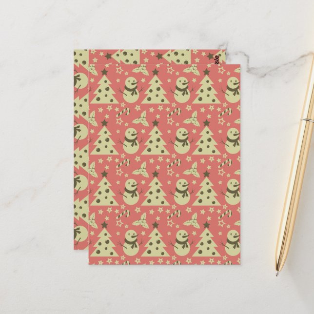 Cartão Postal Árvores de Natal holandesas (Frente/Verso In Situ)