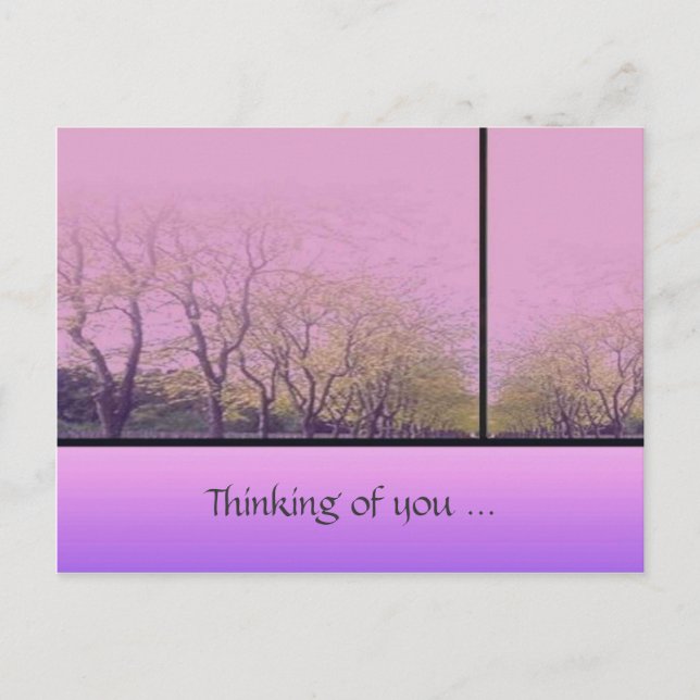 Cartão Postal Árvores do outono (Frente)