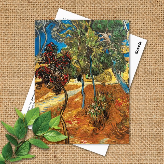 Cartão Postal Árvores Garden Asilo Vincent van Gogh (Criador carregado)