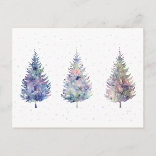 Cartão Postal Árvores Maravilhosas de Inverno Arte