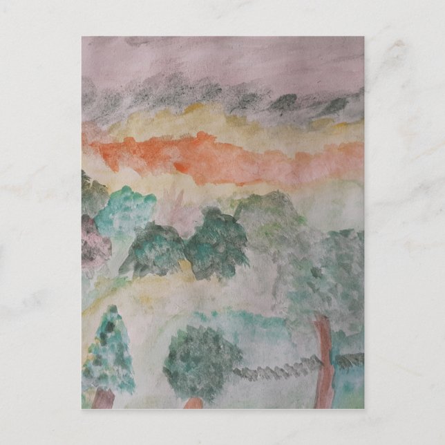 Cartão Postal Árvores Na Baía (Frente)