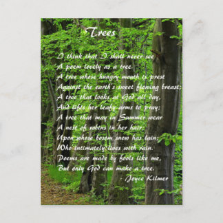Cartão Postal Árvores por Joyce Klimer
