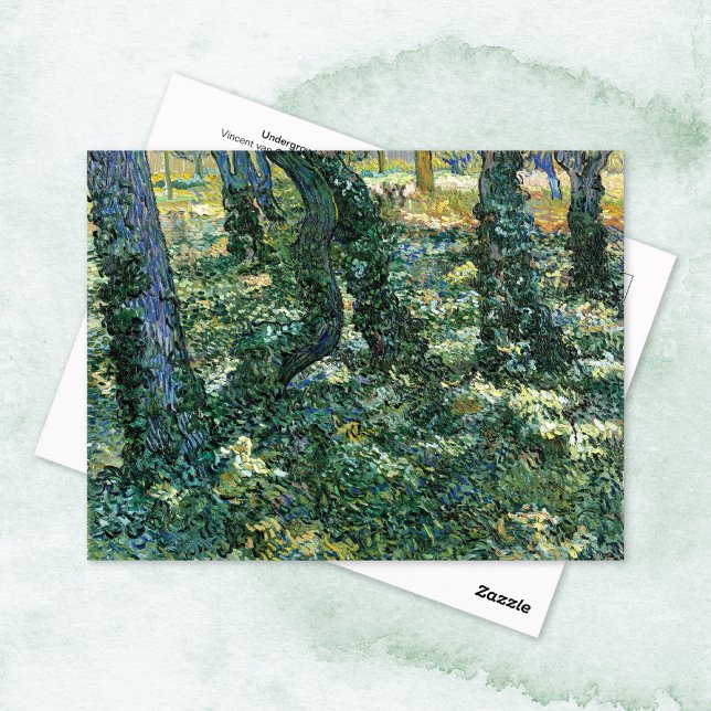 Cartão Postal Árvores Sub-bosque Vincent van Gogh (Criador carregado)