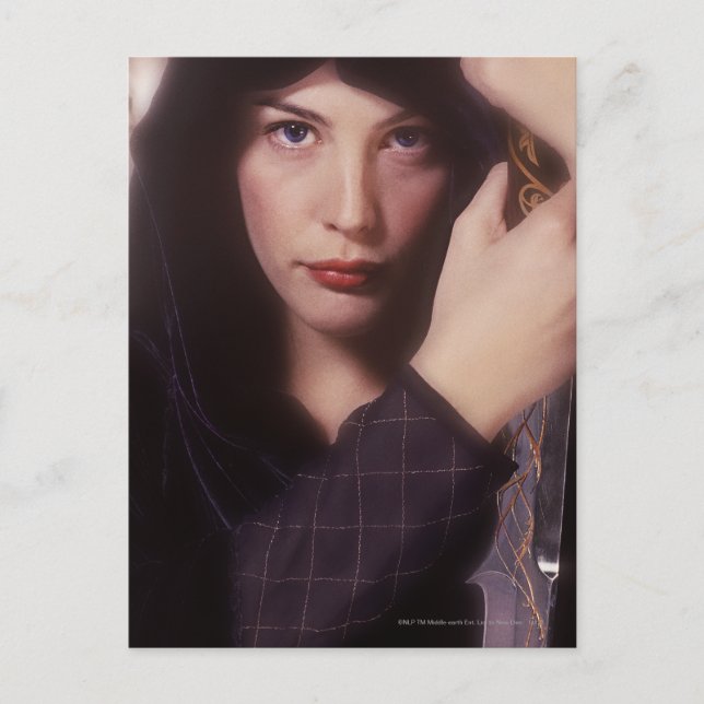 Cartão Postal ARWEN™ com espada (Frente)