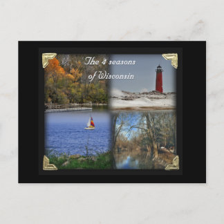 Cartão Postal As 4 estações de Wisconsin
