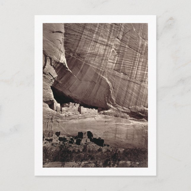 Cartão Postal As antigas ruínas do Canyon de Chelle, 1873 (a (Frente)