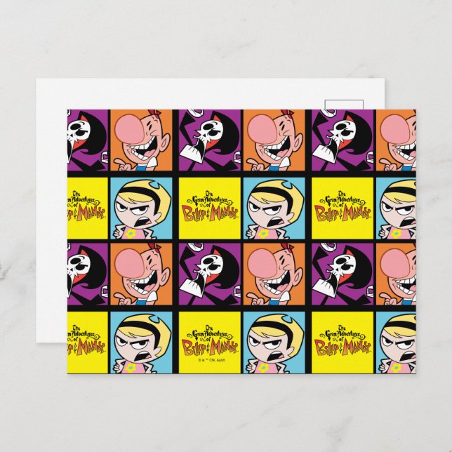 Cartão Postal As Aventuras Negras de Billy & Mandy Character Art (Frente/Verso)