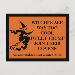 Cartão Postal As Bruxas São Legal. Trump não é.