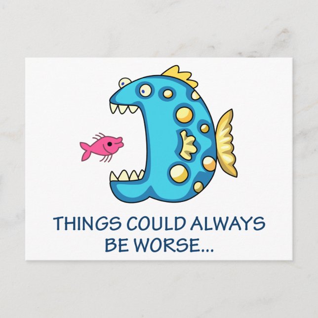Cartão Postal As coisas podem ser piores (Frente)