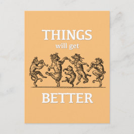 Cartão Postal As coisas vão melhorar… Cartão-Pós Pandemia