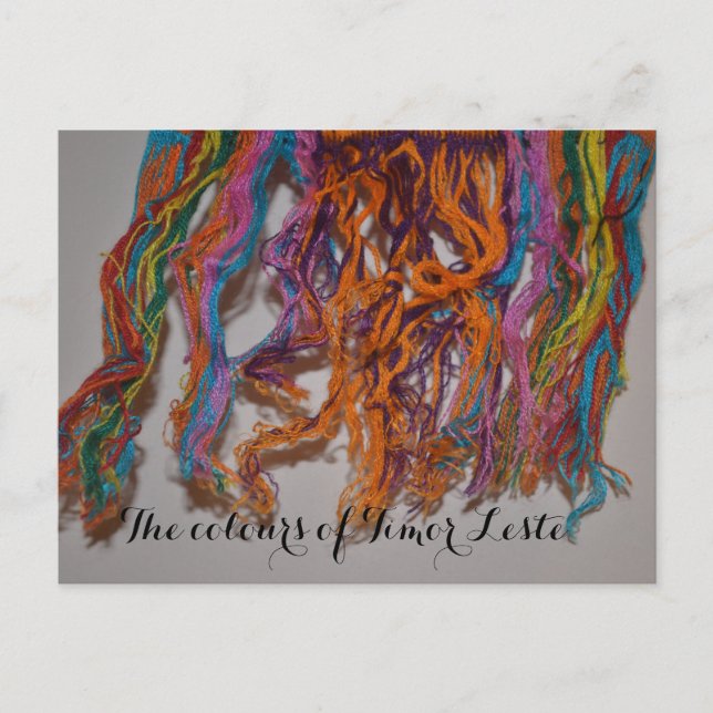 Cartão Postal As cores de Timor-Leste (Frente)