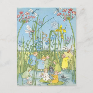 Cartão Postal As Crianças Raízes Sibylle Von Olfers