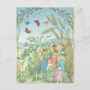 Cartão Postal As Crianças Raízes Sibylle Von Olfers