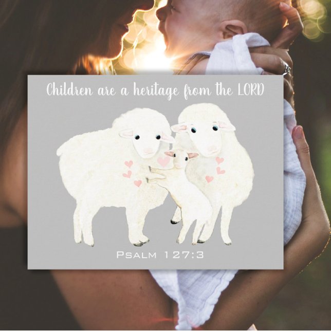 Cartão Postal As crianças são uma herança do LORD (Criador carregado)