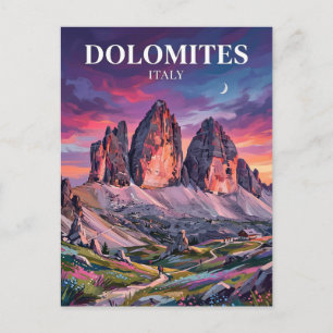 Cartão Postal As Dolomitas Itália
