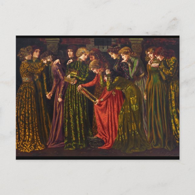 Cartão Postal As doze princesas dançantes de Gustave Stevens (Frente)