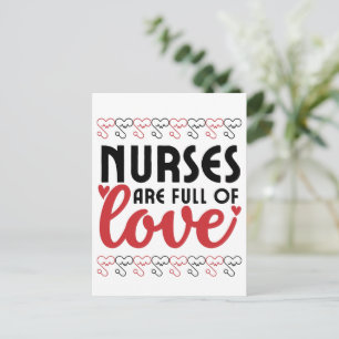 Cartão Postal As enfermeiras estão cheias de Amor - Enfermeira