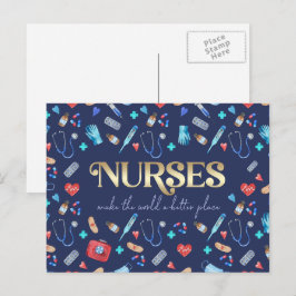 Cartão Postal As enfermeiras tornam o mundo um lugar melhor