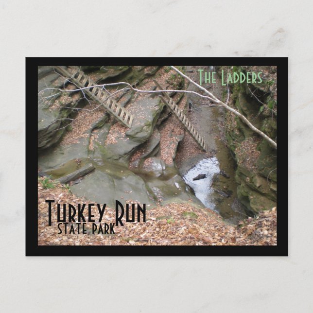 Cartão Postal As Escadas, A Turquia Correrá O Parque Estadual (Frente)