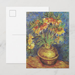Cartão Postal As Fritilárias Imperiais de van Gogh num Vaso de C